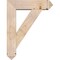 Ekena Millwork Traditional Arts and Crafts Smooth Bracket w/ Offset Brace, Douglas Fir, 7 1/2"W x 28"D x 36"H BKT0806X28X36TRA03SDF - alternate 4